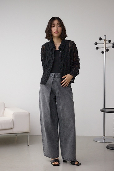 シアーチュールフリンジシャツ 詳細画像