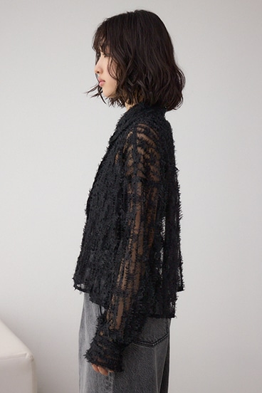 シアーチュールフリンジシャツ 詳細画像