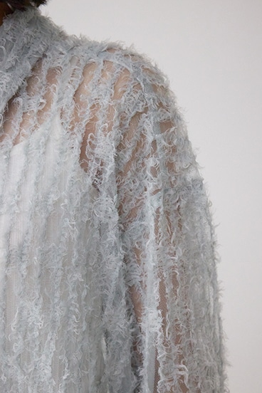 シアーチュールフリンジシャツ 詳細画像