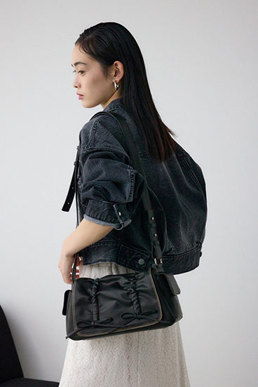 リボンデザインフラップバッグ 詳細画像