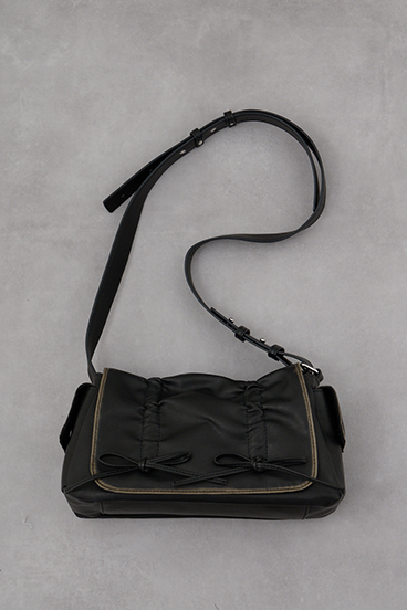 リボンデザインフラップバッグ 詳細画像