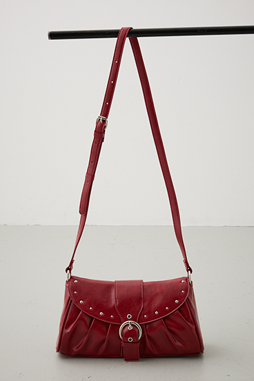 スタッズフラップギャザーバッグ 詳細画像