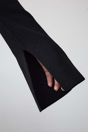 ジップアンサンブルニット 詳細画像