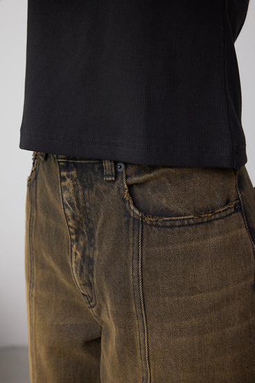 デザインネックショートTシャツ 詳細画像