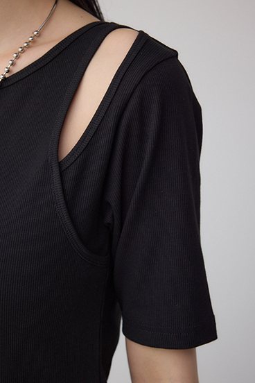 デザインネックショートTシャツ 詳細画像