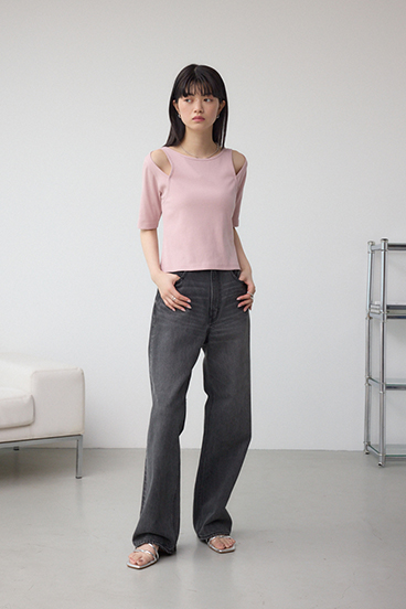 デザインネックショートTシャツ 詳細画像