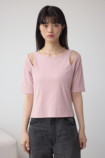 デザインネックショートTシャツ 詳細画像