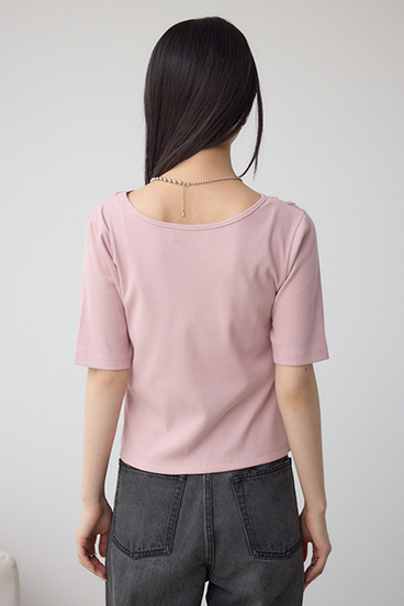 デザインネックショートTシャツ 詳細画像