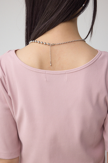 デザインネックショートTシャツ 詳細画像