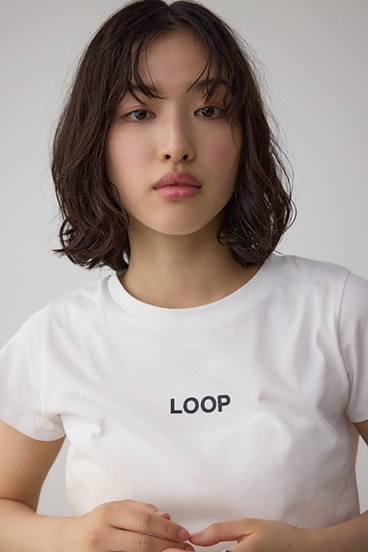 グリッタープリントTシャツ 詳細画像