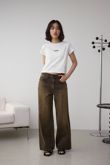 グリッタープリントTシャツ 詳細画像