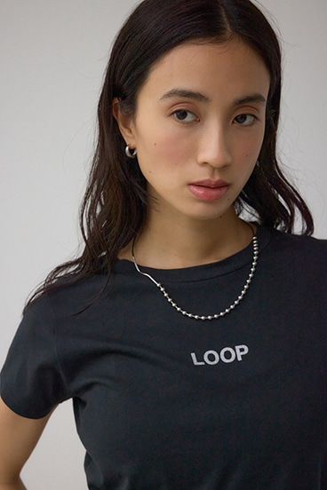 グリッタープリントTシャツ 詳細画像