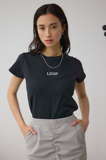 グリッタープリントTシャツ 詳細画像