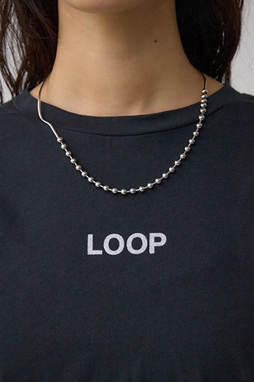 グリッタープリントTシャツ 詳細画像