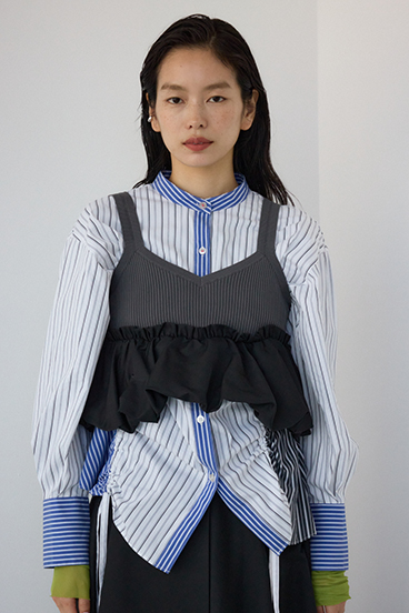 【PLUS】バルーンドッキングニットビスチェ 詳細画像