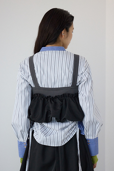 【PLUS】バルーンドッキングニットビスチェ 詳細画像