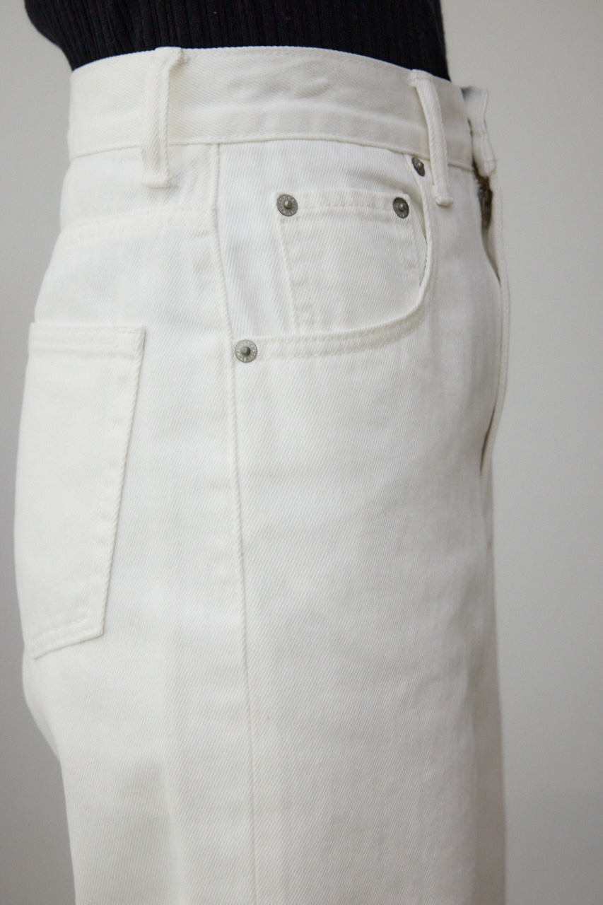 AZUL DENIM ハイウエストワイドデニム 詳細画像 O/WHT 10