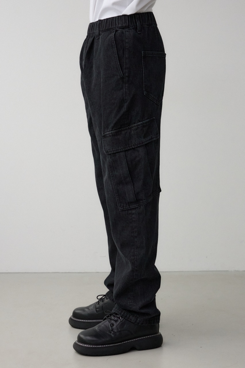 AZUL DENIM リラックスカーゴ 詳細画像 BLK 5