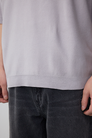 ベーシックガーター5分袖ニット 詳細画像
