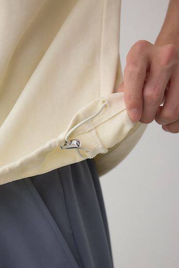 切り替えデザインドローコードトップス 詳細画像