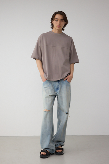 切り替えデザインドローコードトップス 詳細画像