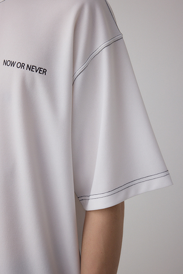 オープンステッチロゴTシャツ 詳細画像