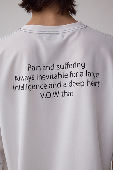 オープンステッチロゴTシャツ 詳細画像