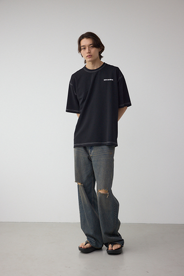 オープンステッチロゴTシャツ 詳細画像