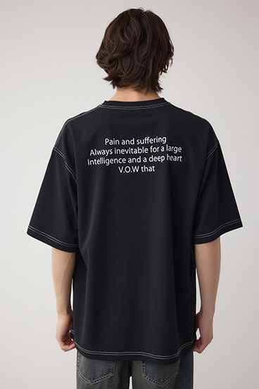 オープンステッチロゴTシャツ 詳細画像