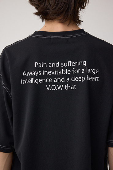 オープンステッチロゴTシャツ 詳細画像