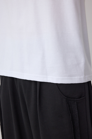 AZコットン VネックロゴTシャツ 詳細画像