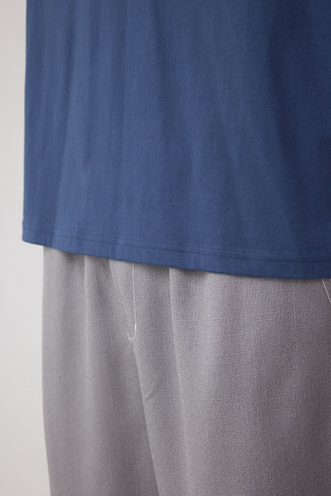 AZコットン VネックロゴTシャツ 詳細画像