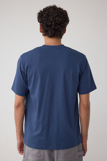 AZコットン VネックロゴTシャツ 詳細画像