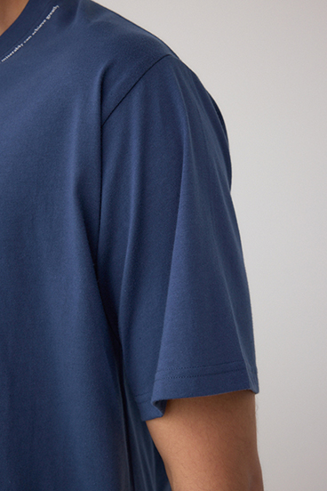 AZコットン VネックロゴTシャツ 詳細画像