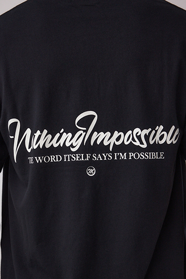 AZコットン Nothing Impossible Tシャツ 詳細画像