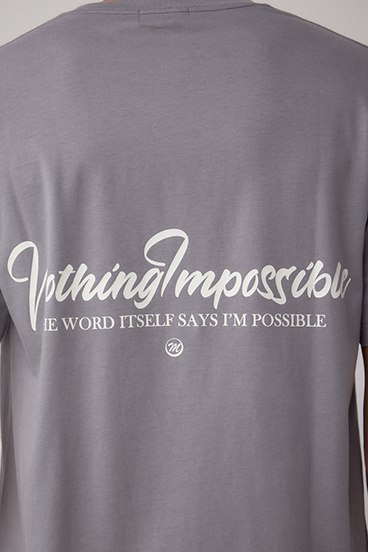 AZコットン Nothing Impossible Tシャツ 詳細画像