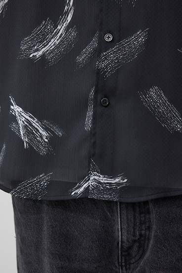 シルキードッツ総柄シャツ 詳細画像