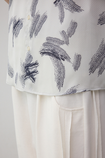 シルキードッツ総柄シャツ 詳細画像