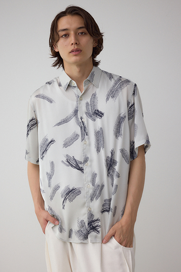 シルキードッツ総柄シャツ 詳細画像