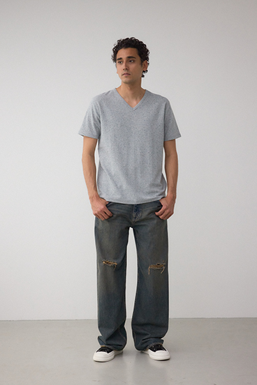 タックフライスVネックTシャツ 詳細画像