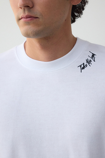 相良刺繍ミニ裏毛トップス 詳細画像