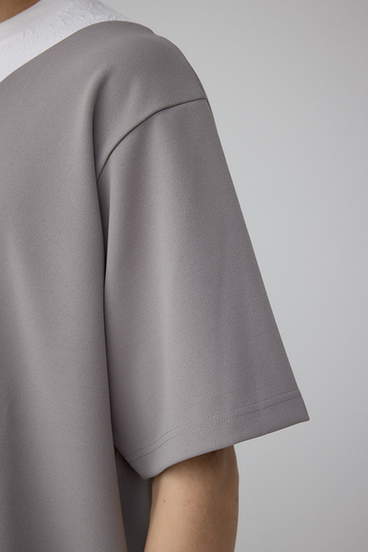 異素材スウィッチンググラフィックTEE 詳細画像