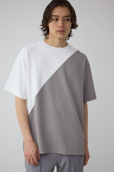 異素材スウィッチンググラフィックTEE 詳細画像