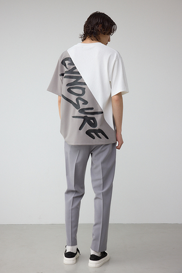 異素材スウィッチンググラフィックTEE 詳細画像