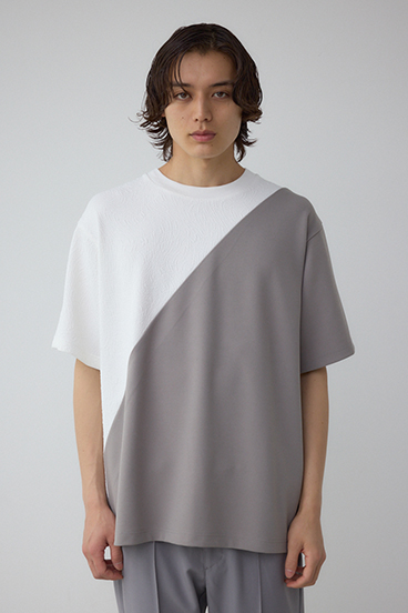 異素材スウィッチンググラフィックTEE 詳細画像