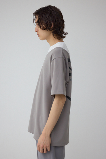 異素材スウィッチンググラフィックTEE 詳細画像