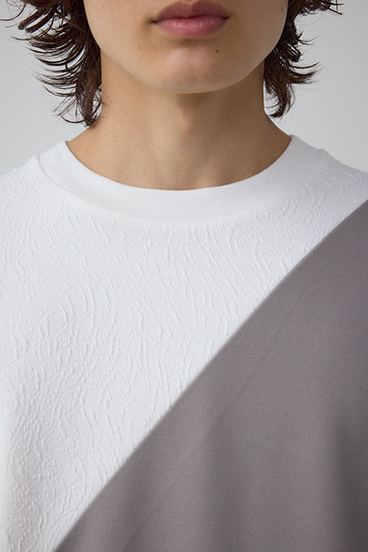 異素材スウィッチンググラフィックTEE 詳細画像