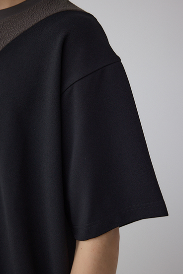 異素材スウィッチンググラフィックTEE 詳細画像