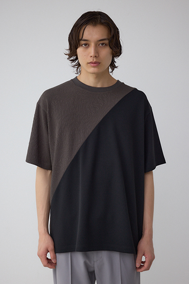 異素材スウィッチンググラフィックTEE 詳細画像