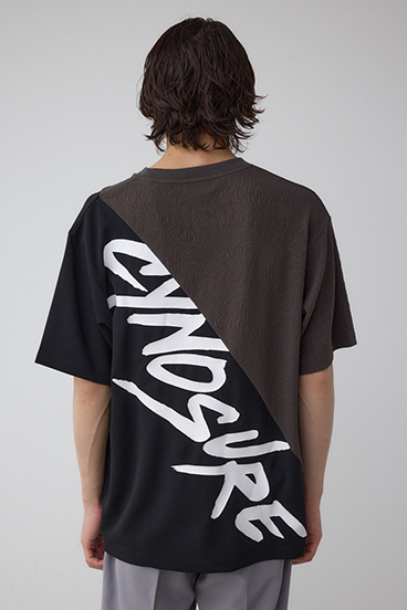 異素材スウィッチンググラフィックTEE 詳細画像